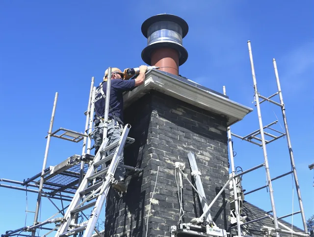 Sturdy chimney crown finished by Chino Hills Chimney Sweep in Chino Hills, CA