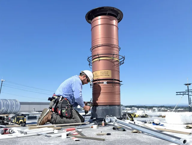 Installed chimney liner by Chino Hills Chimney Sweep in Chino Hills, CA