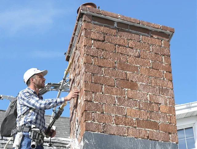 Brickwork for a chimney rebuild by Chino Hills Chimney Sweep in Chino Hills, CA