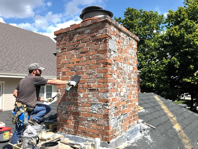 Completed chimney rebuild by Chino Hills Chimney Sweep in Chino Hills, CA