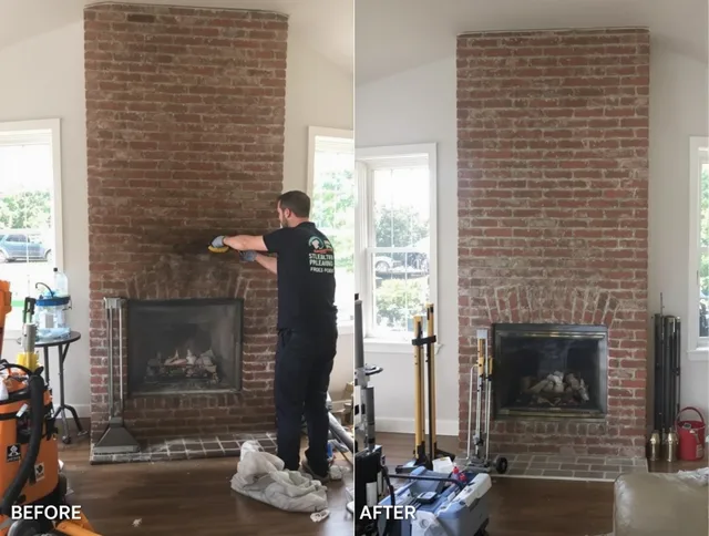 Finished chimney sweeping service by Chino Hills Chimney Sweep in Chino Hills, CA