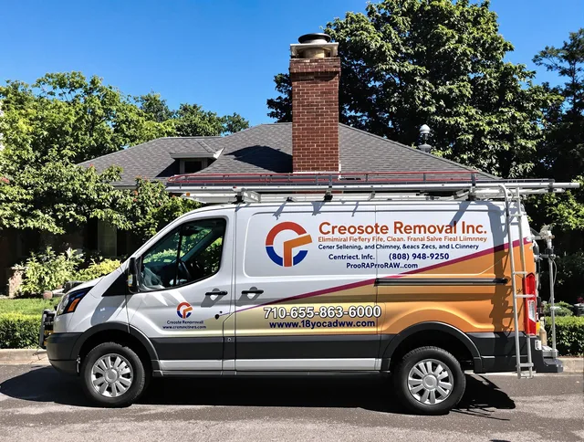 Chino Hills Chimney Sweep technician removing creosote safely in Chino Hills, CA