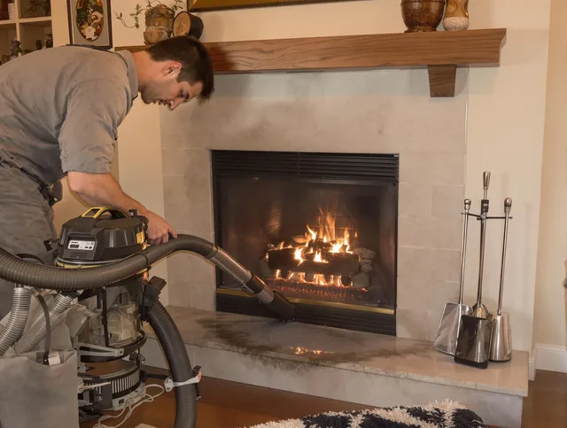 Routine fireplace upkeep by Chino Hills Chimney Sweep in Chino Hills, CA