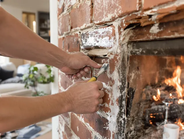 Routine fireplace repair by Chino Hills Chimney Sweep in Chino Hills, CA