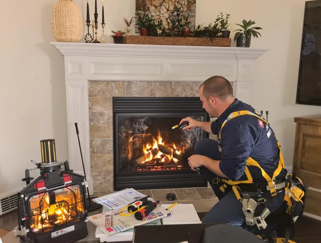 Safety-focused fireplace inspection by Chino Hills Chimney Sweep in Chino Hills, CA