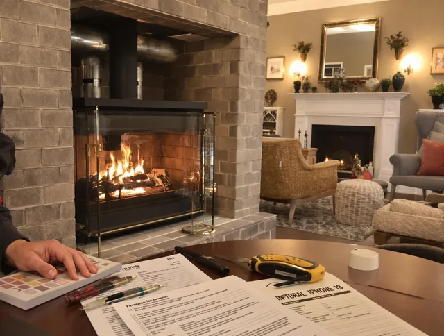 Chino Hills Chimney Sweep verifying fireplace safety measures in Chino Hills, CA